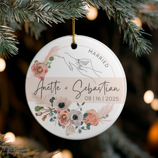 Our First Christmas Married Ornament