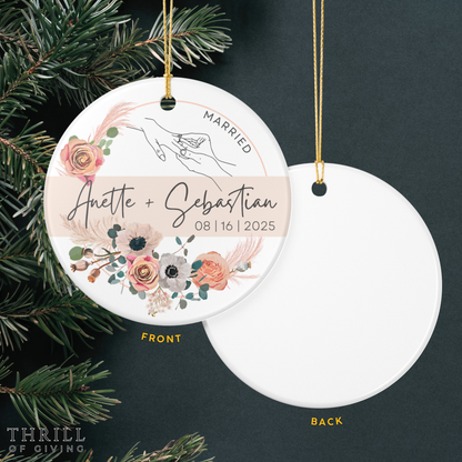 Our First Christmas Married Ornament