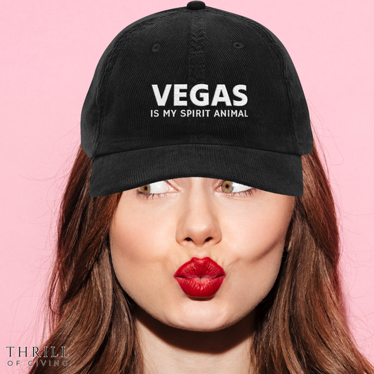 VEGAS is my spirit animal - Vintage Corduroy Cap