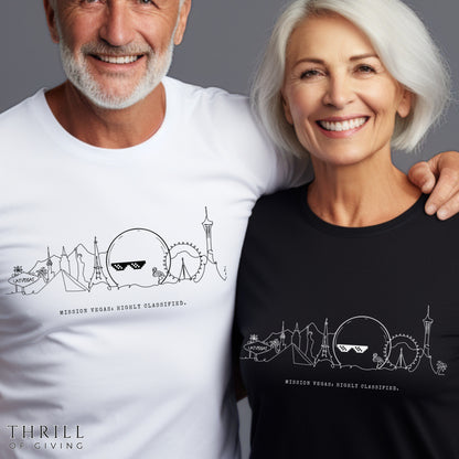 Funny Las Vegas T-shirt: Unisex quirky Vegas Minimalist Tee