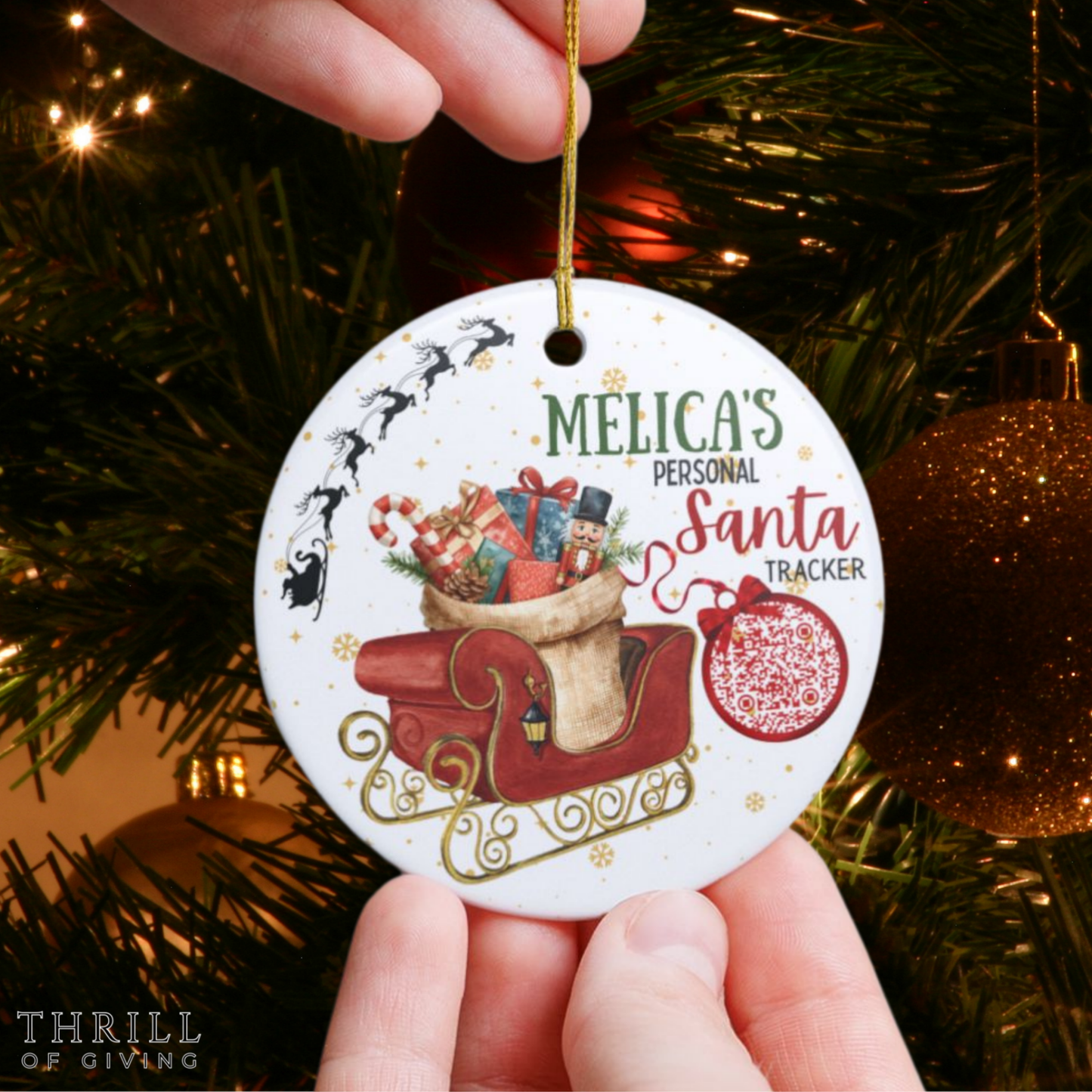 Kid's Santa Tracker Ornament