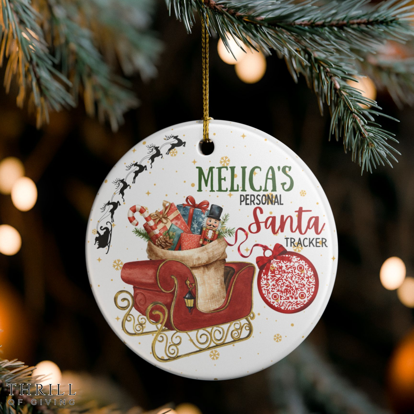 Kid's Santa Tracker Ornament