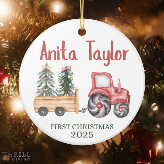 Personalized Baby First Christmas Ornament