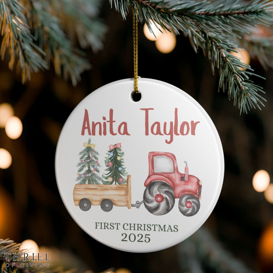 Personalized Baby First Christmas Ornament