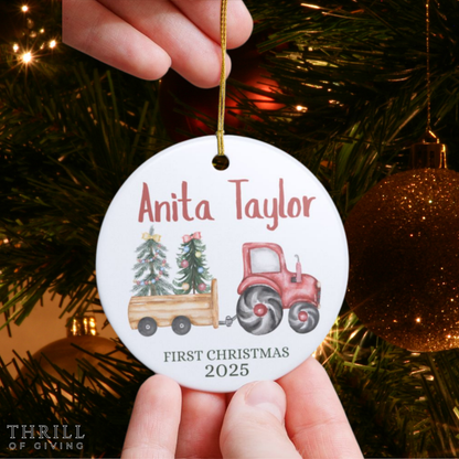Personalized Baby First Christmas Ornament