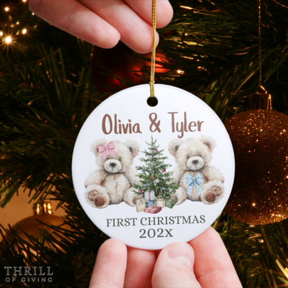 Personalized Baby Twins Ornament