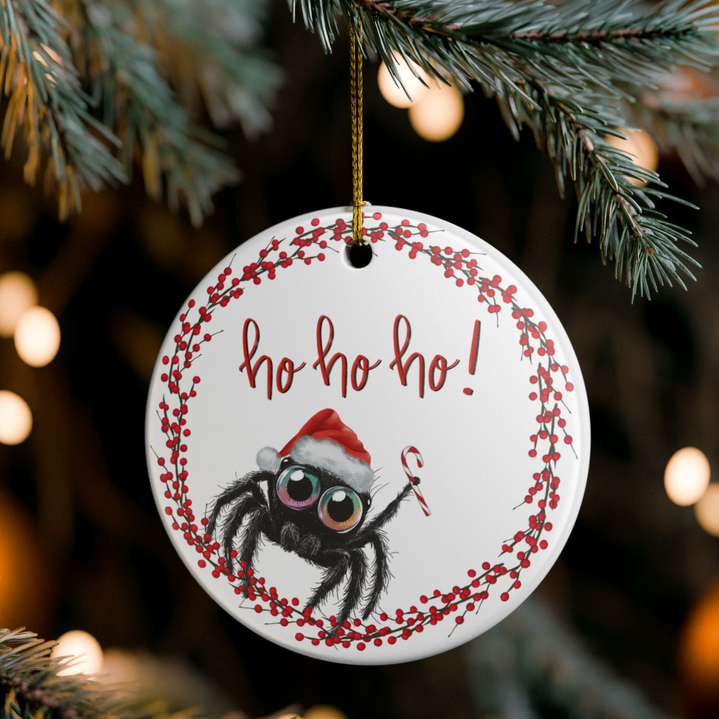 Christmas Spider Ornament