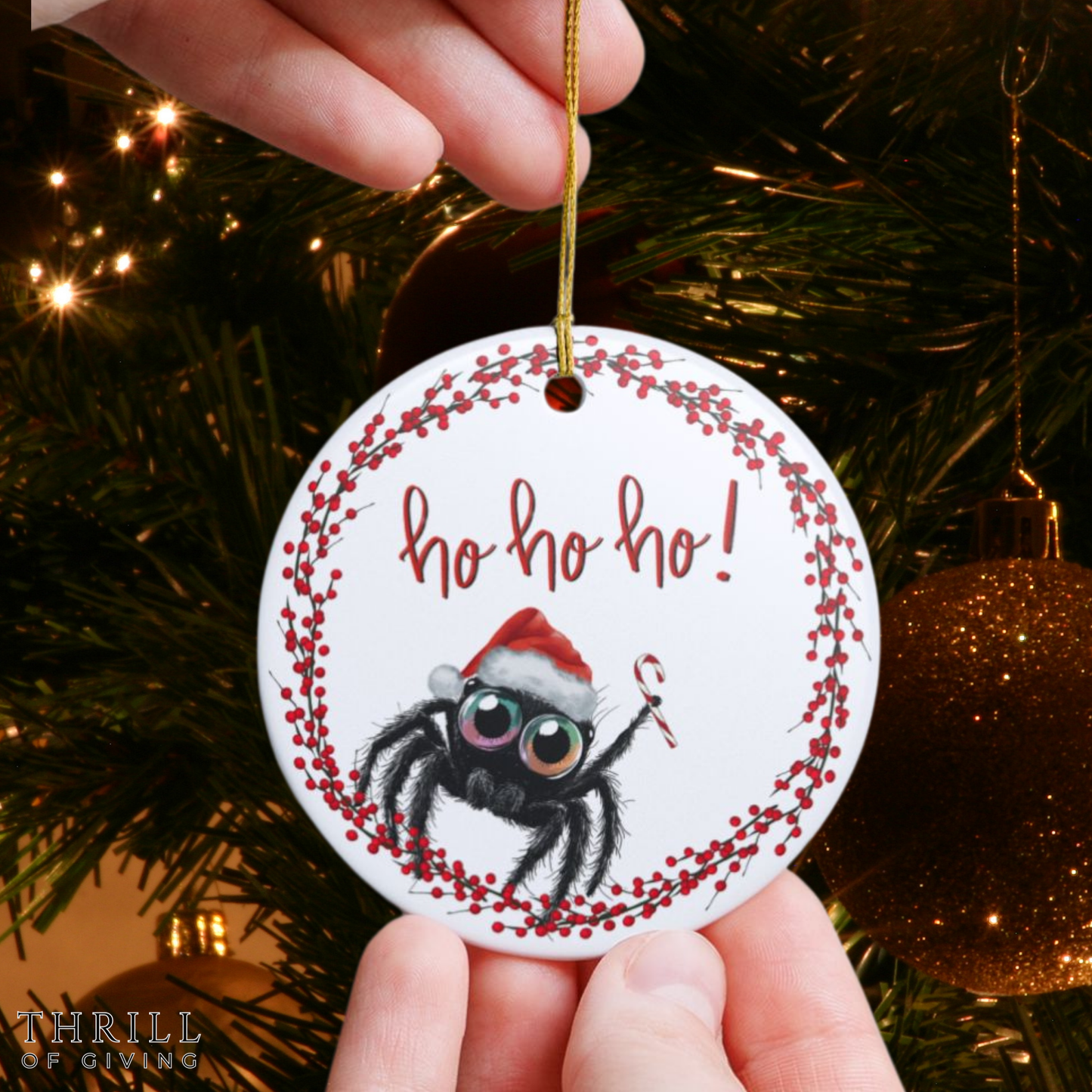 Christmas Spider Ornament