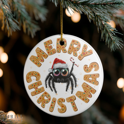 Gingerbread Christmas Spider Ornament