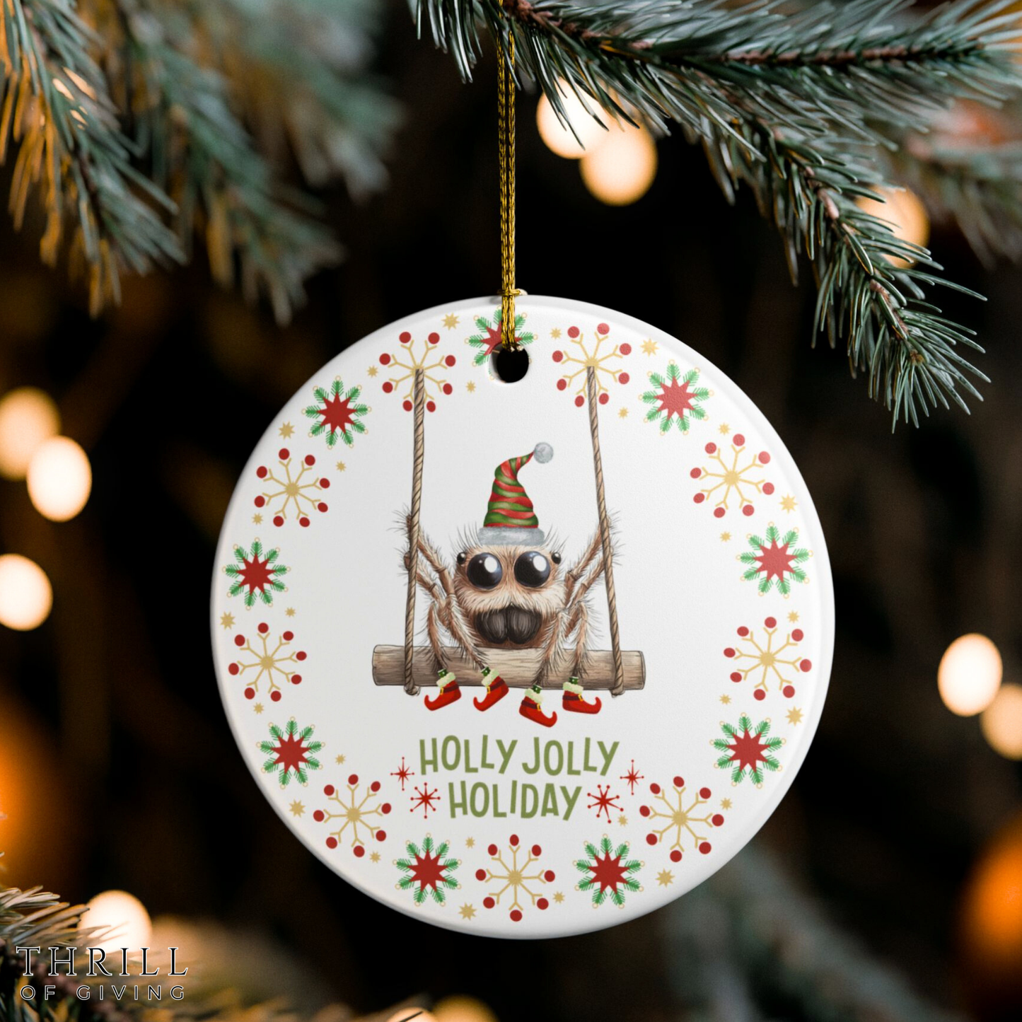 Christmas Spider Ornament