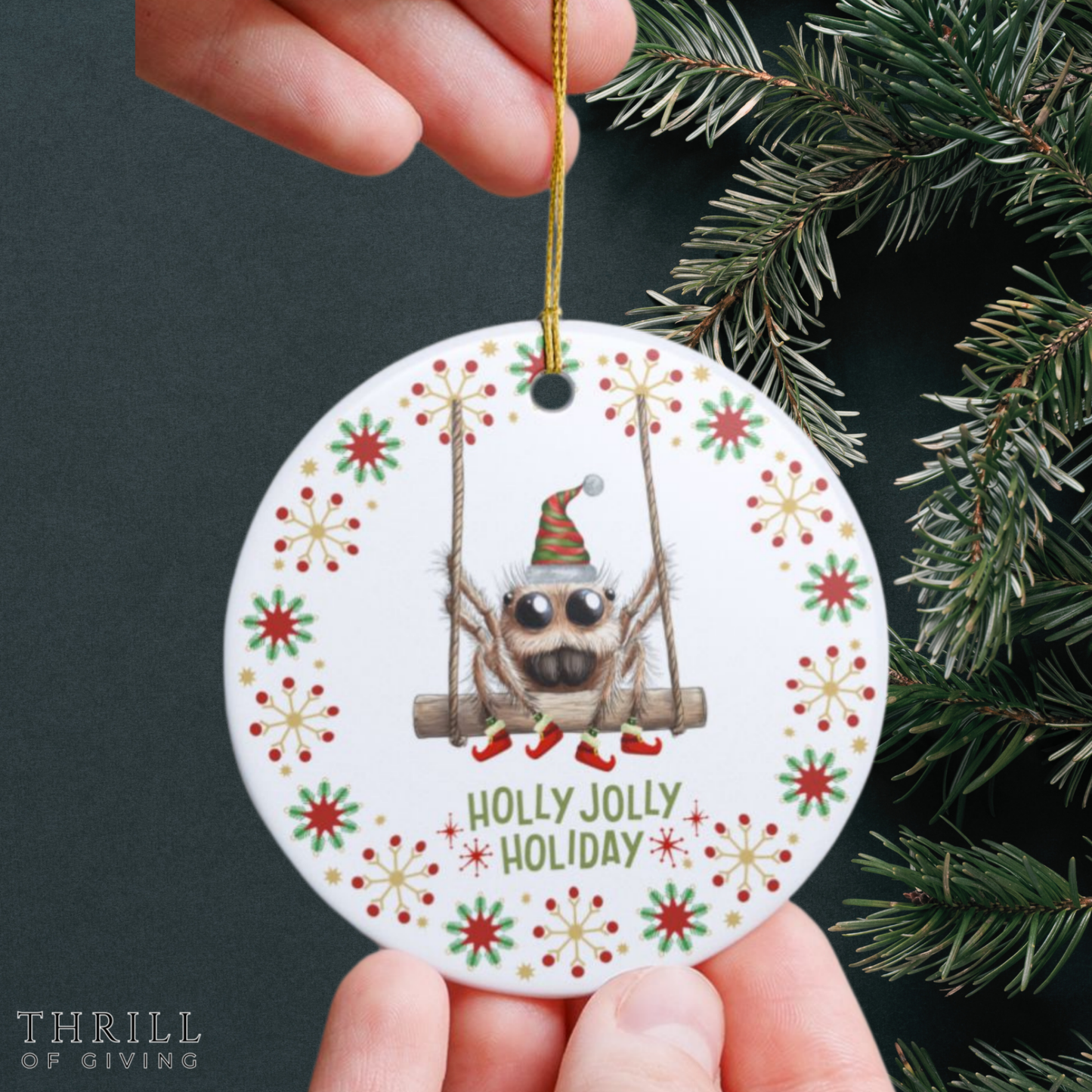 Christmas Spider Ornament