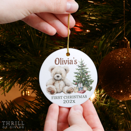 Custom Baby's First Christmas Ornament