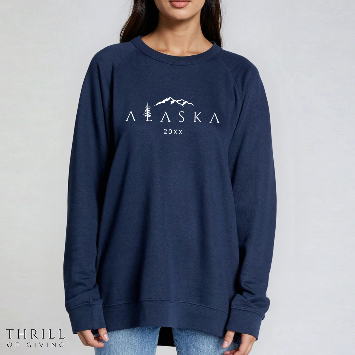 Alaska Sweatshirt - French Terry fabric with Raglan sleeve style
