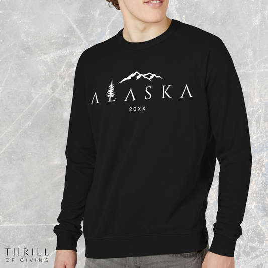 Alaska Sweatshirt - French Terry fabric with Raglan sleeve style