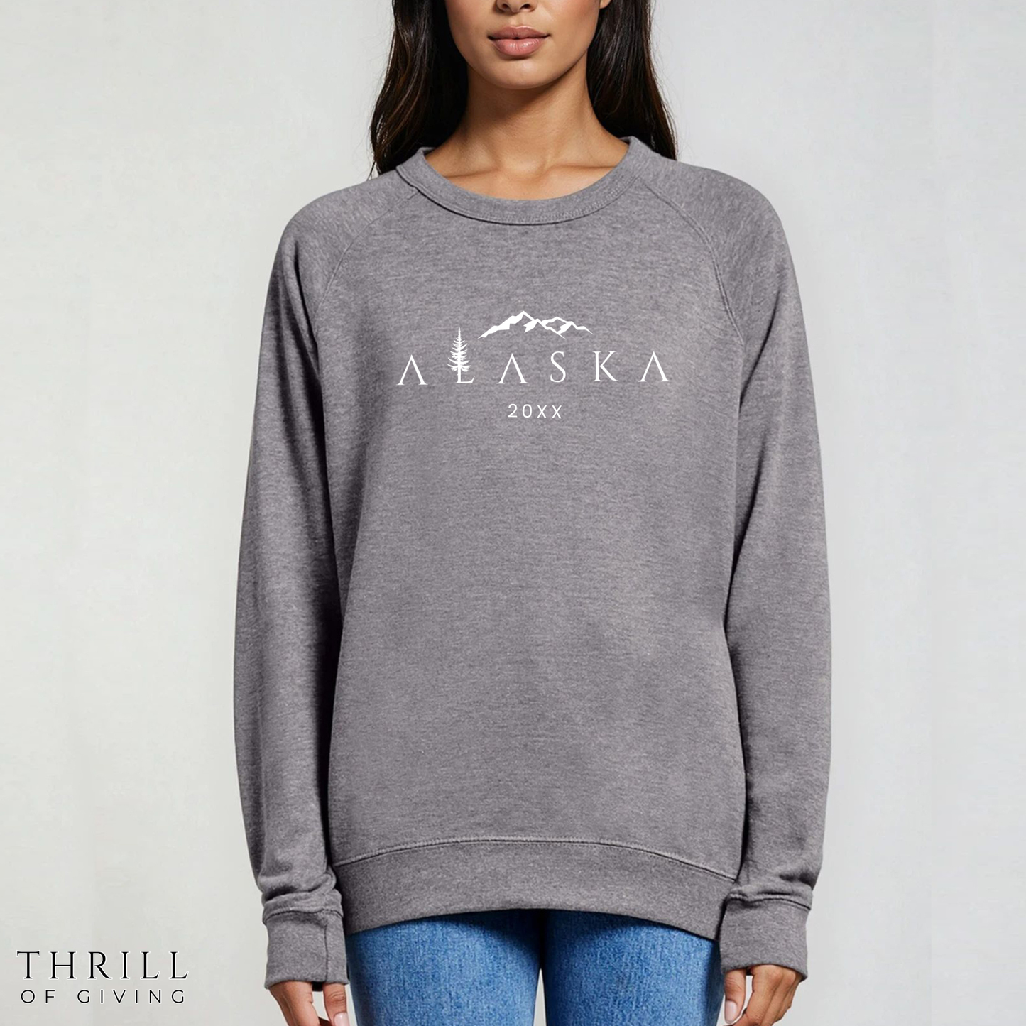Alaska Sweatshirt - French Terry fabric with Raglan sleeve style