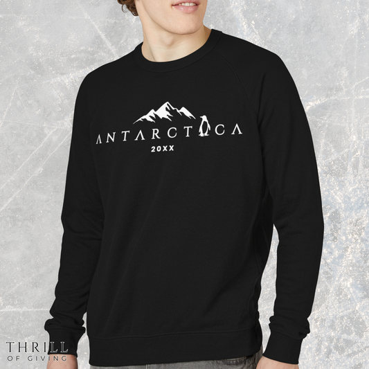 Antarctica Crewneck sweatshirt - French Terry with Raglan sleeve style