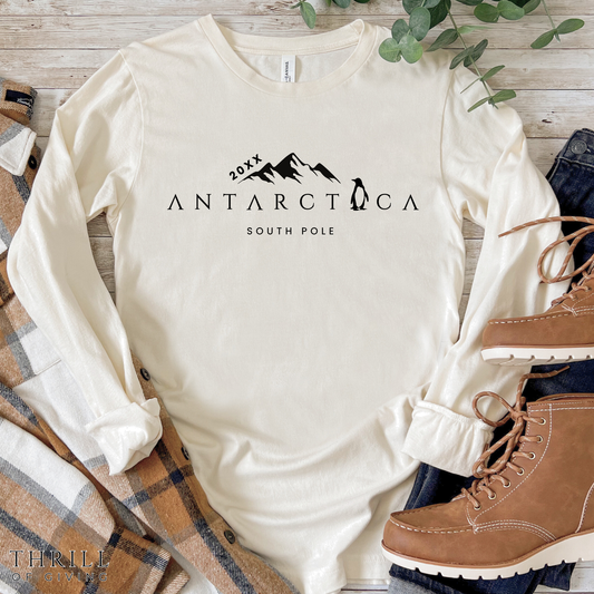 Antarctica Long Sleeve Tee: Custom Year