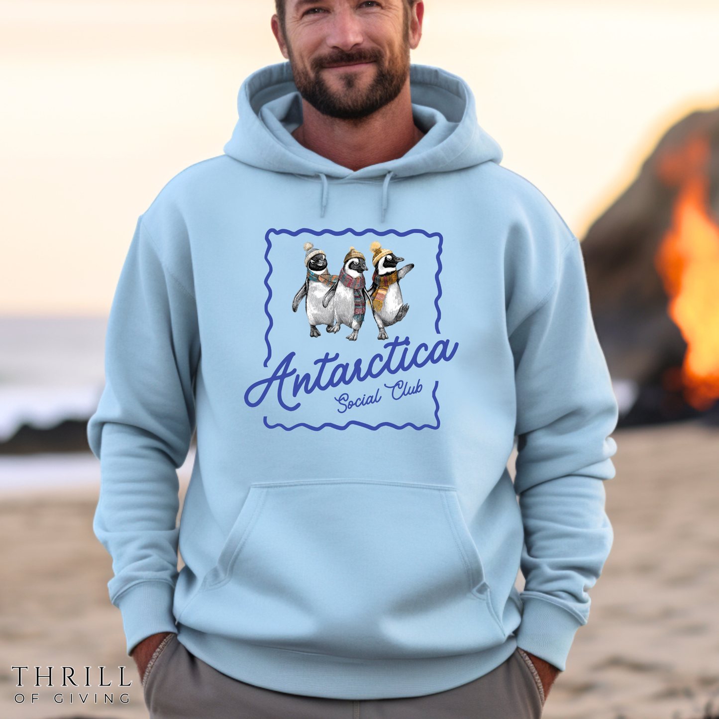 Antarctica Penguin Social Club Hoodie