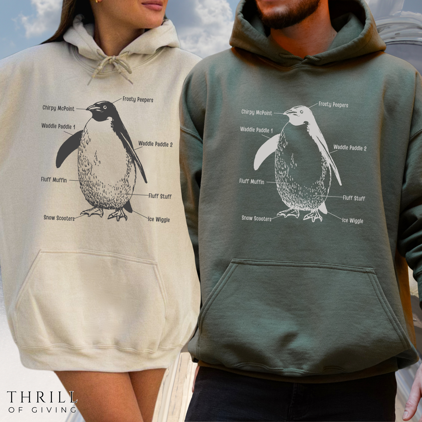 Penguin Diagram Hoodie