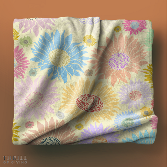 Vintage Sunflower Blanket