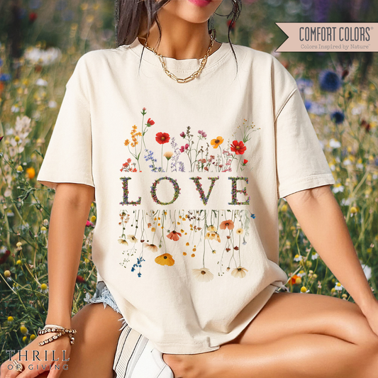 LOVE Pressed Flowers Shirt