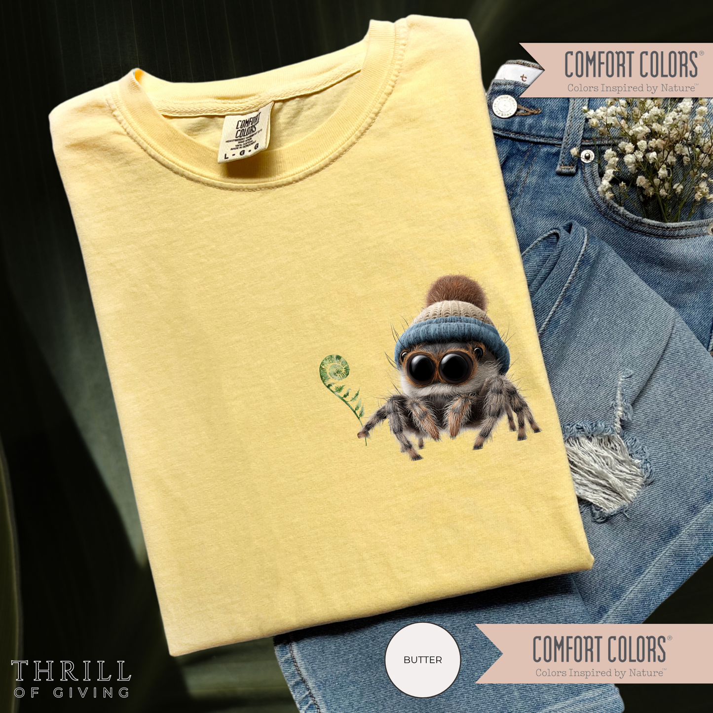 Beanie Hat Spider Tee