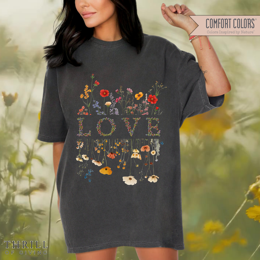 LOVE Pressed Flowers Shirt