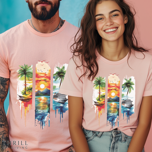 Watercolor Cruise T-shirt