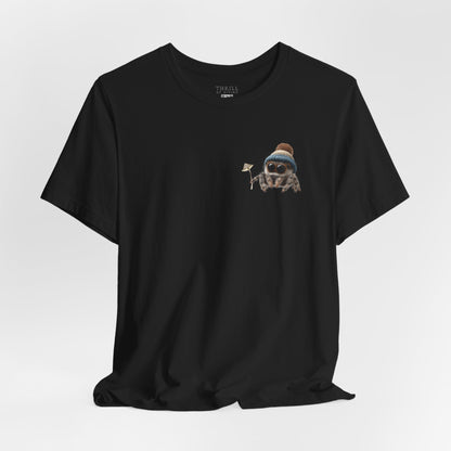Magic Mushroom Adventures - Beanie Hat Jumping Spider T-Shirt