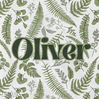 Personalized Baby Fern Blanket