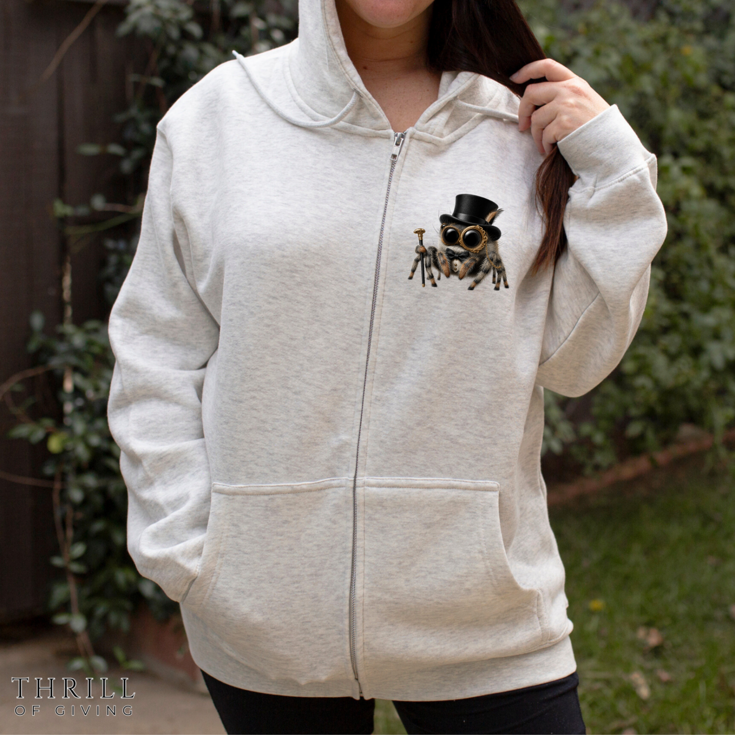 Jumping Spider Zippy Hoodie - Back to 1930's