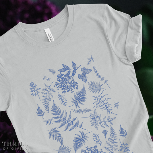Vintage Botanical Screenprint style Tee