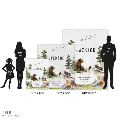 Magical Forest Personalized Blanket