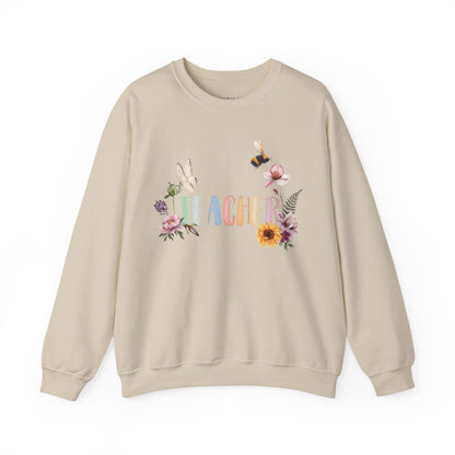 Wildflower Watercolor Teacher Sweatshirt