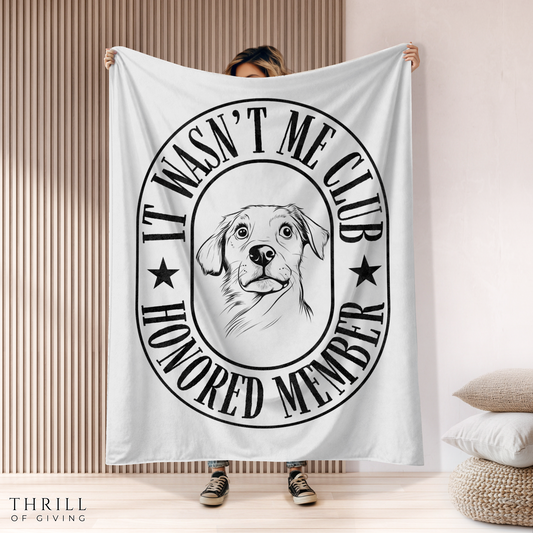 Funny Dog Blanket - It wasn't me!