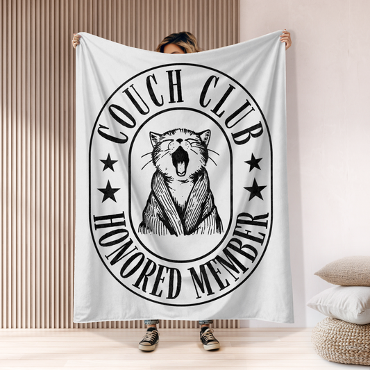 Couch Club Honored Member Blanket - Cat Lover Edition