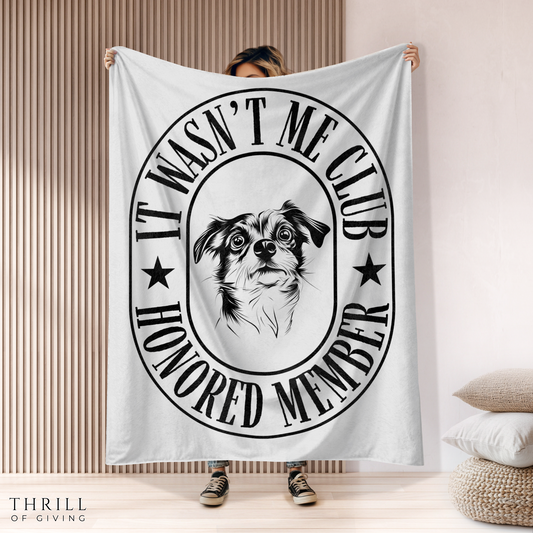 Funny Dog Blanket - It wasn't me!