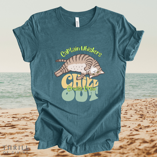 Captain Whiskers Cruise Crew Tee