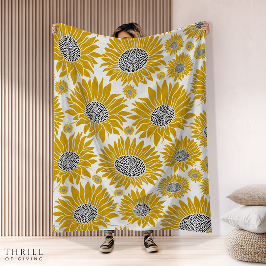 Vintage Sunflower Blanket