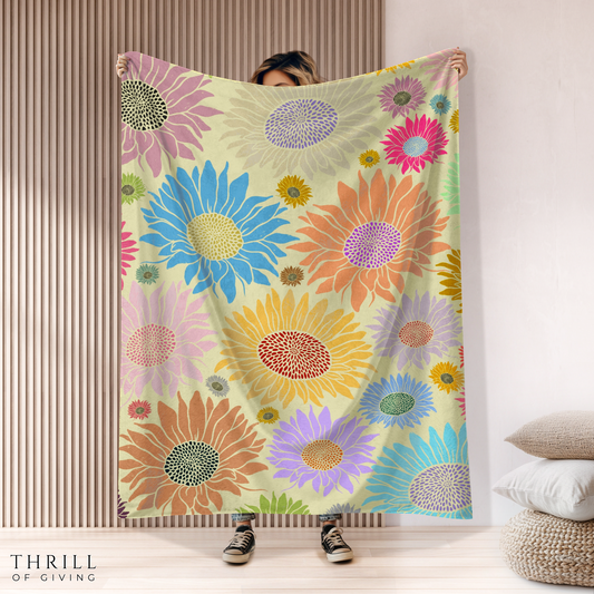 Vintage Sunflower Blanket