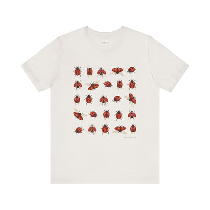 Cute LadyBug Grid T-shirt
