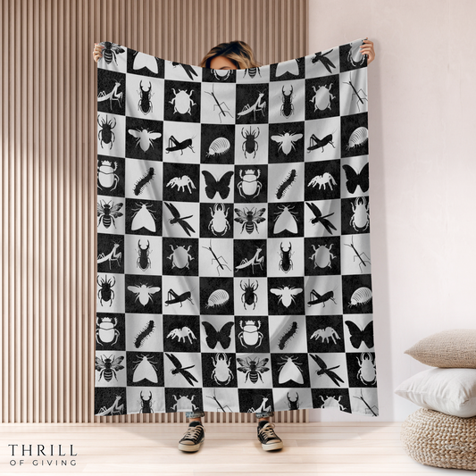 Insect Checkered Bug Blanket