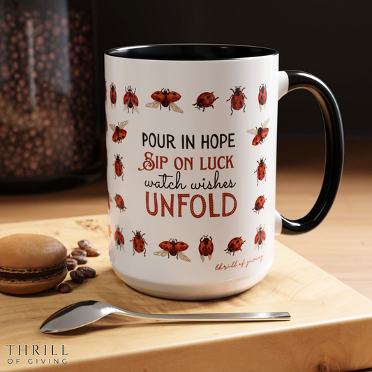Ladybug Mug - Motivational Tea cup