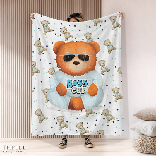 Boss Cub - Baby Boy Blanket