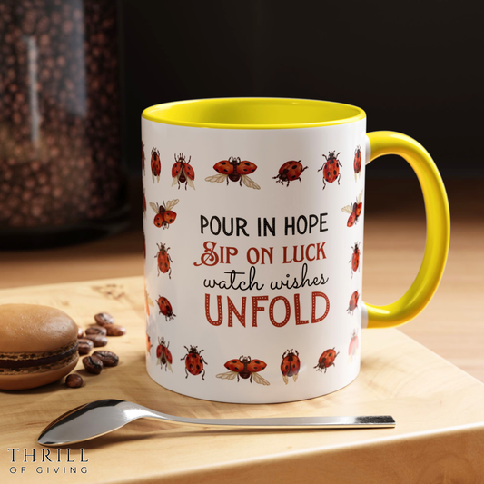 Ladybug Mug - Custom Name Coffee Mug