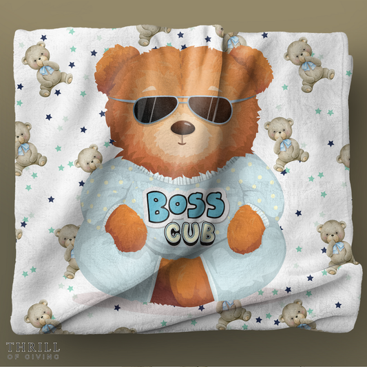 Boss Cub - Baby Boy Blanket