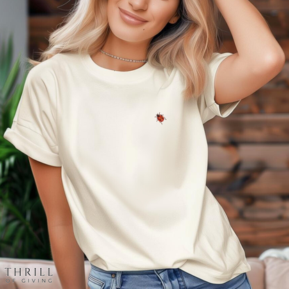 LadyBug - Sleeve Print Insect T-shirt