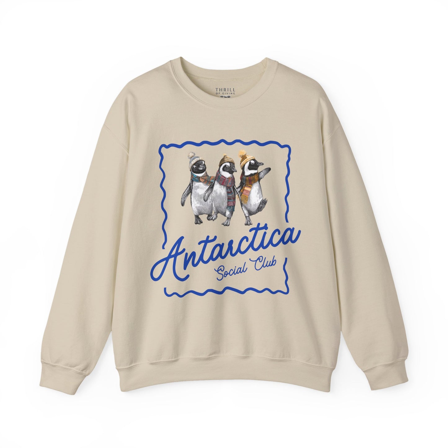 Antarctica Penguin Social Club Crewneck