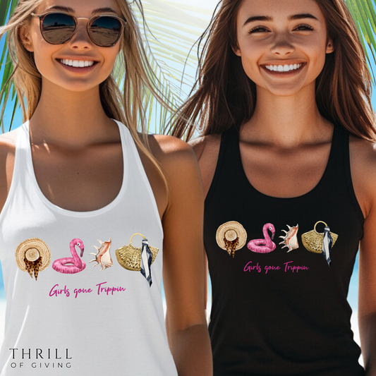 Girls Gone Trippin Racerback Tank Top