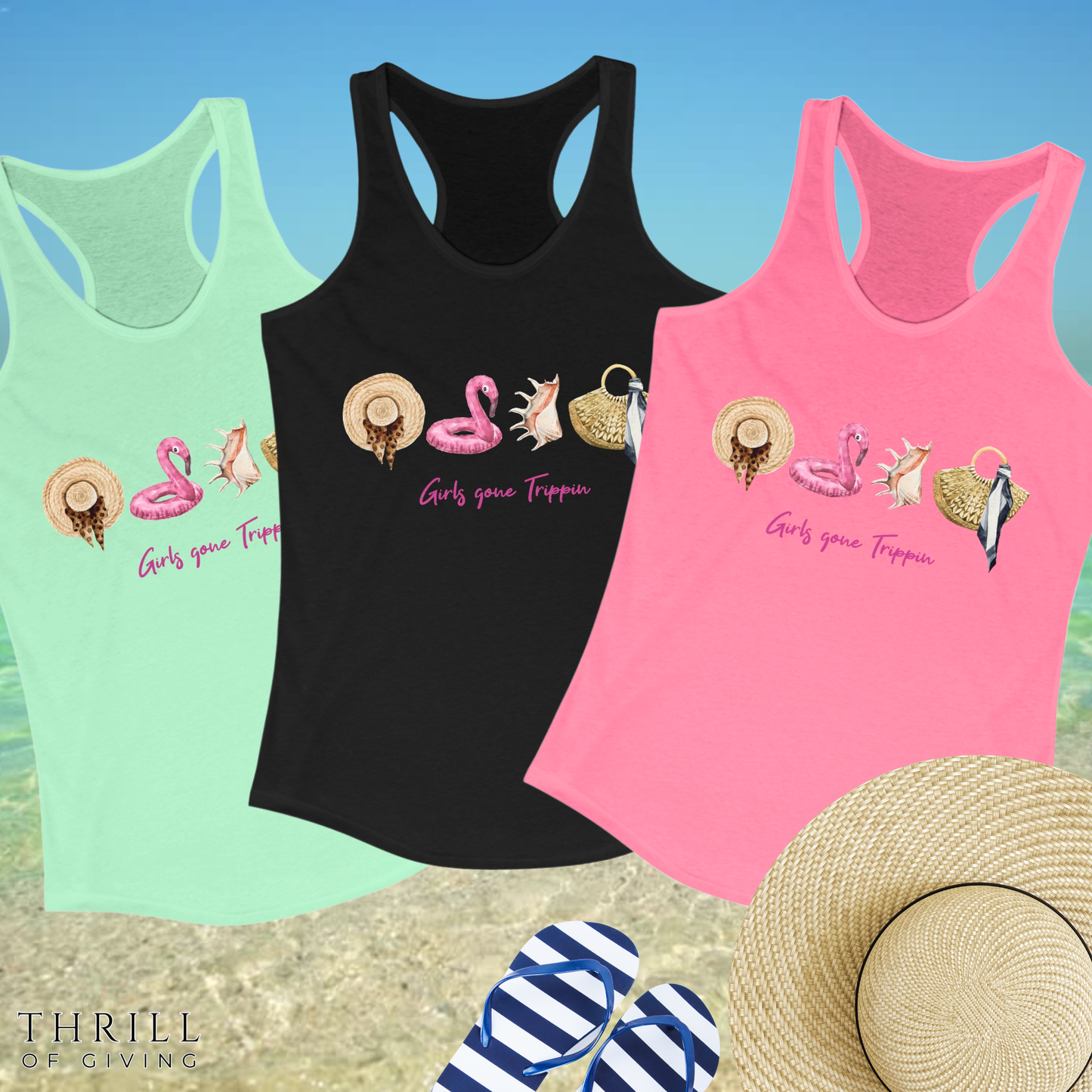 Girls Gone Trippin Racerback Tank Top